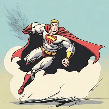 In a comic strip, the superhero's cape is often depicted as an obtuse-angled triangle flowing behind them as they fly through the air.