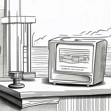 In the cartoon, the barograph was depicted as a small weather station in the background.