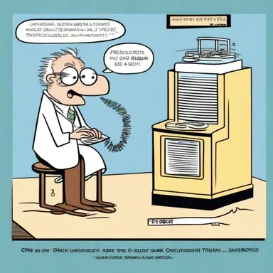 The main character in the comic strip had a barograph in their laboratory to track atmospheric pressure changes.