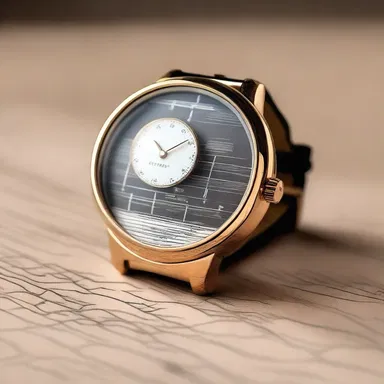 The fashion-forward scientist designed a stylish wristwatch barograph that was both functional and trendy.