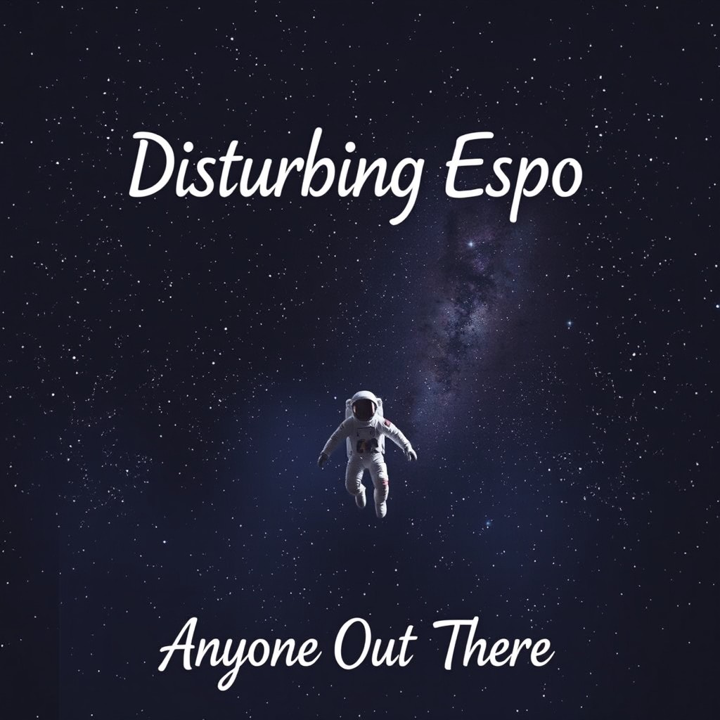 An intriguing CD cover design for the album titled 'Disturbing Espo - Anyone Out There'