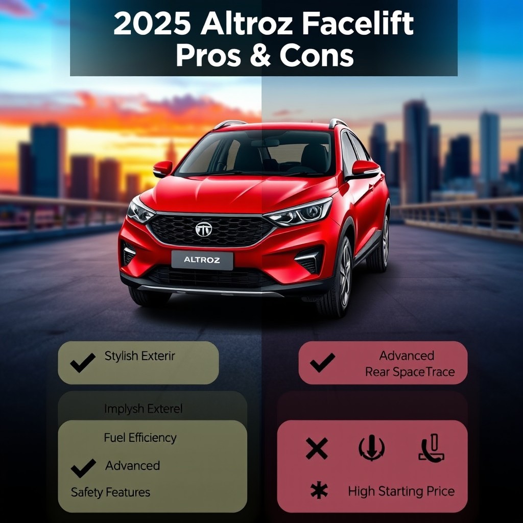 A visually striking thumbnail showcasing the 2025 Tata Altroz facelift