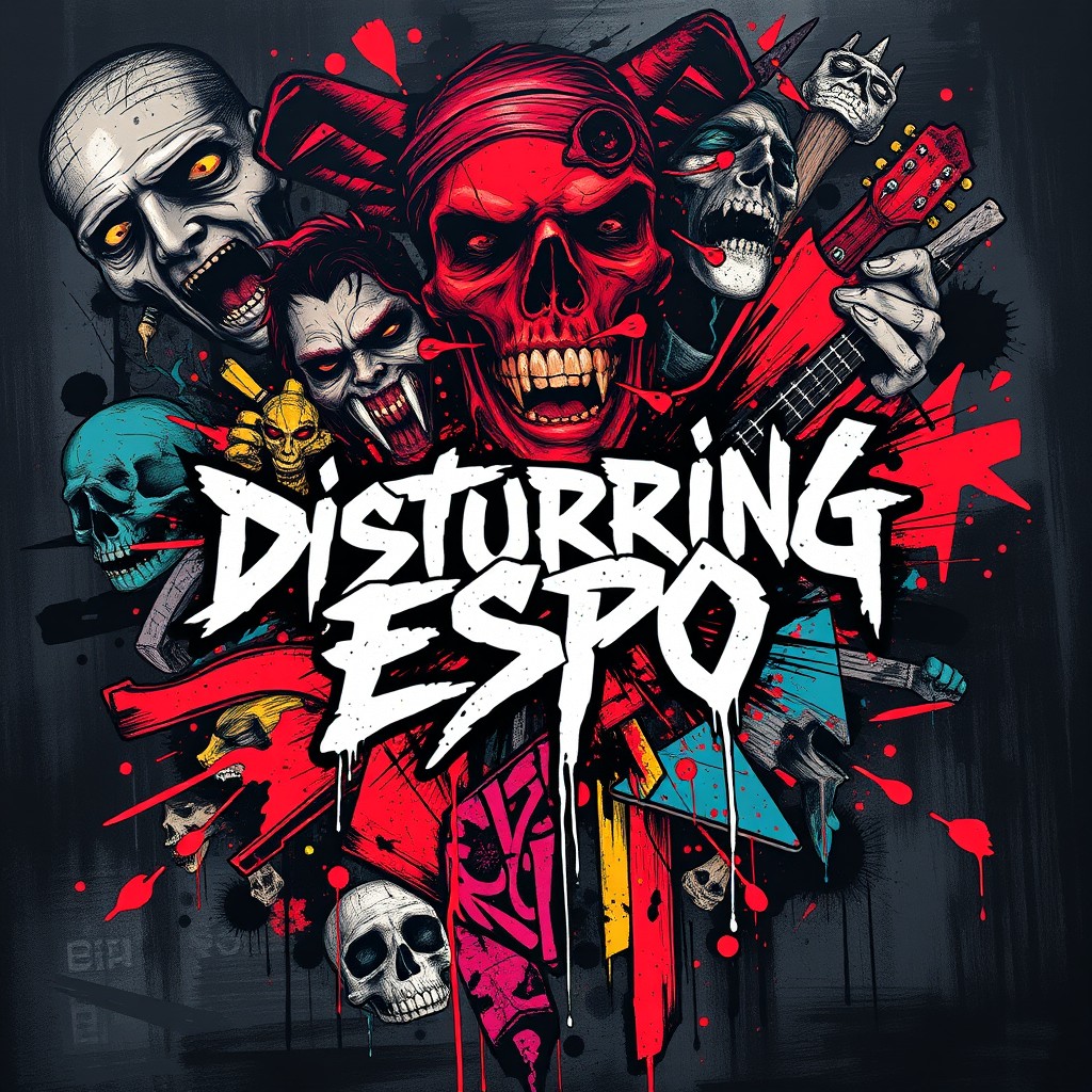 An album cover for a rock band called 'Disturbing Espo'