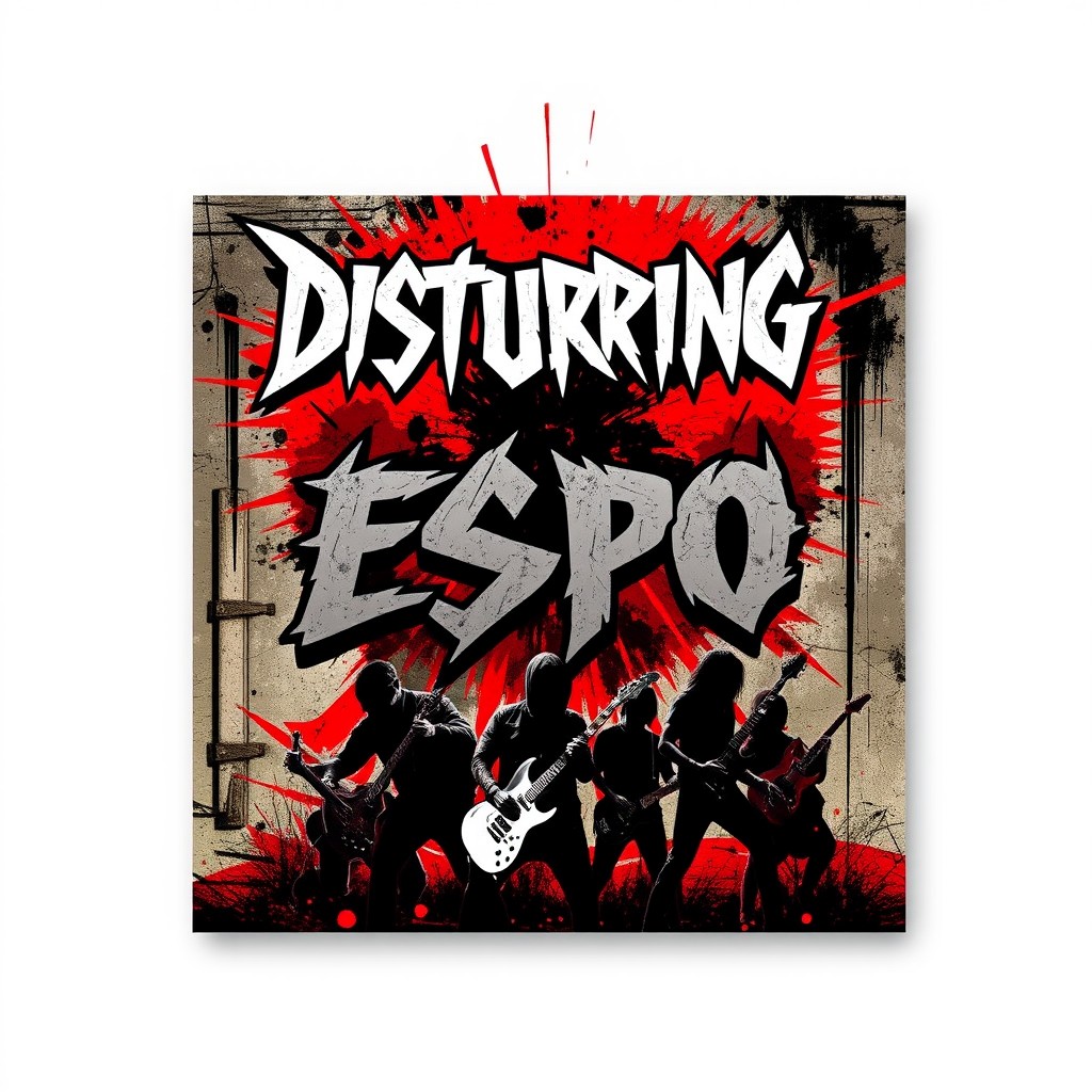 An album cover for the rock group 'Disturbing Espo'