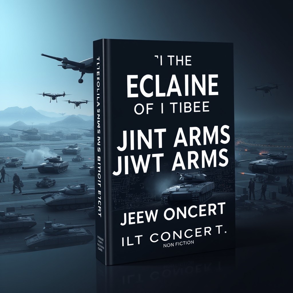 A serious and modern book cover design for the non-fiction military strategy title 'The Decline of the Joint Arms Battle Concept'