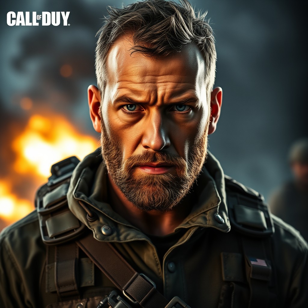 Epic Portrait of John 'Soap' MacTavish - Call of Duty Artwork