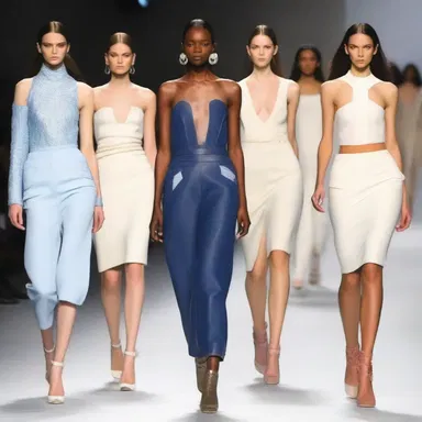 The runway show lacked creativity and was barren of fresh design ideas.