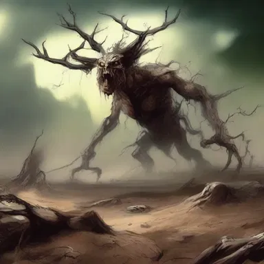 According to ancient mythology, the barren lands were believed to be cursed by vengeful spirits, making it impossible for anything to grow.