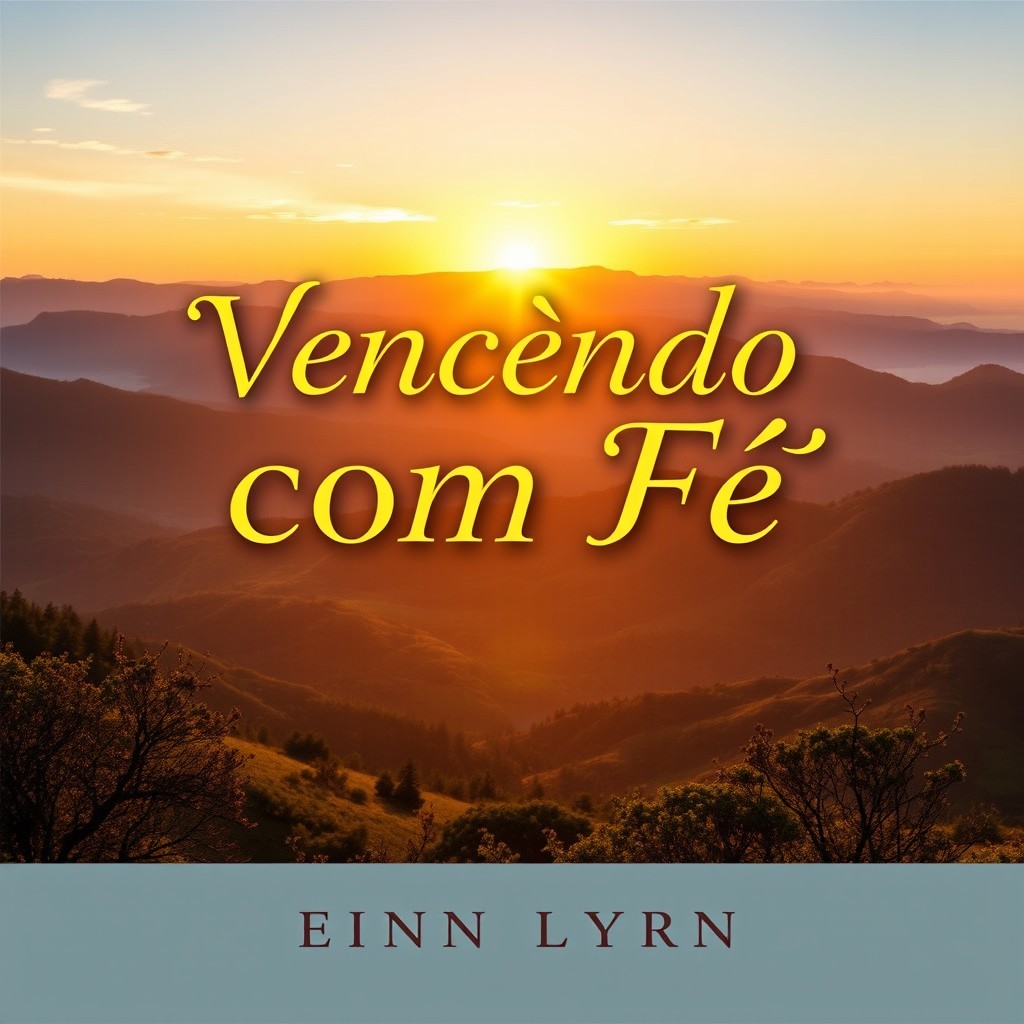 An elegant ebook cover featuring the title 'Vencendo com Fé: Princípios Bíblicos para Prosperar na Vida Espiritual, Familiar e Financeira'