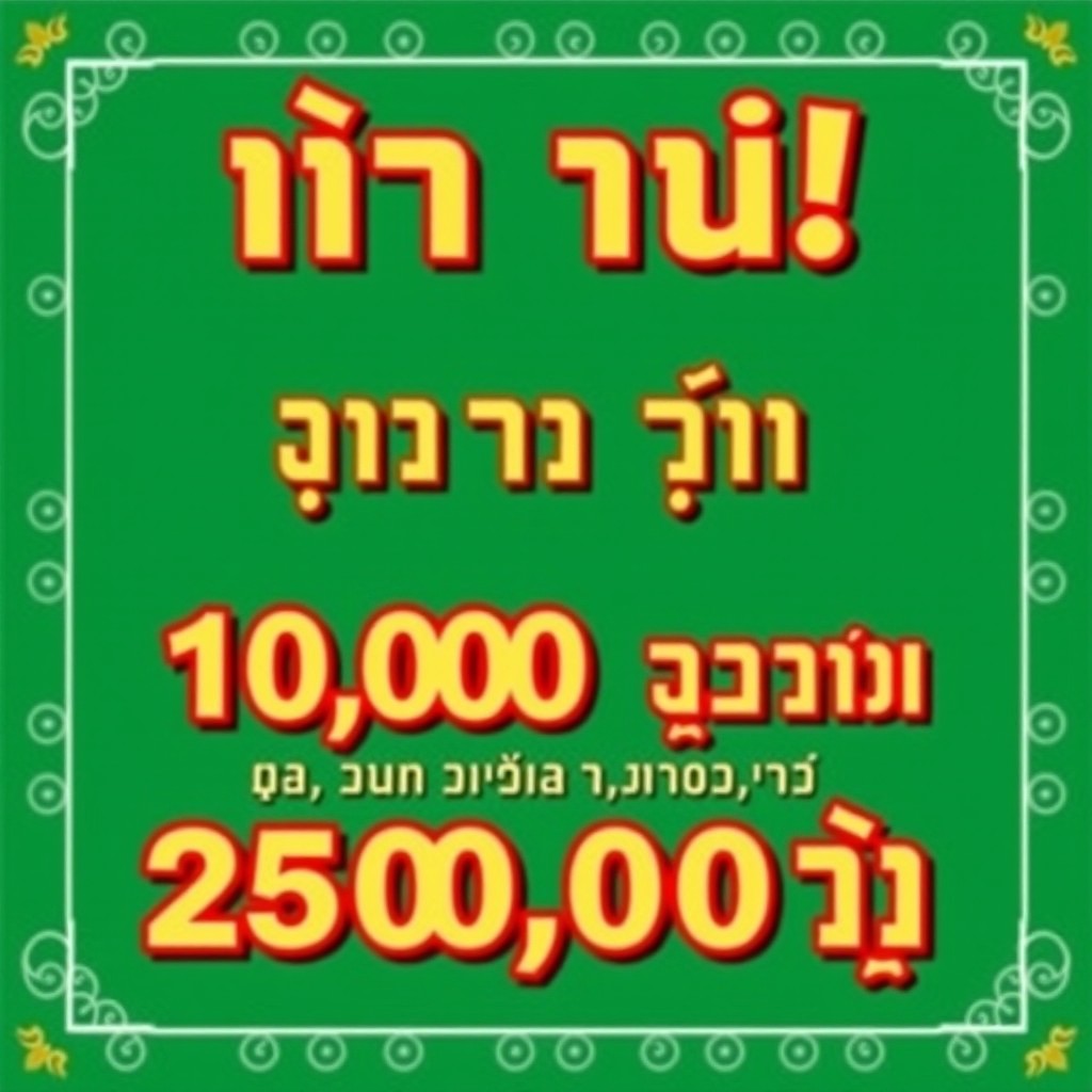 A vibrant green background featuring bold and eye-catching text that reads: "عيد سعيد! عرض العيد - اشترِ أي قطعة من الصالة بـ 100,000 ريال وثلاث قطع بـ 250,000 ريال"