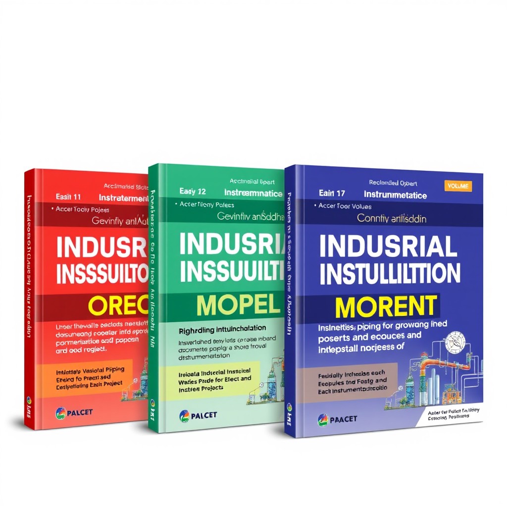 A collection of three volumes designed for undergraduate students to learn how to develop industrial installations projects across key technical disciplines: mechanical, piping, civil, electrical, and instrumentation