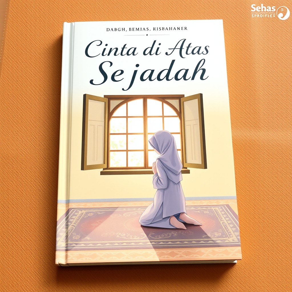 Cover design for a book titled 'Cinta di Atas Sejadah'