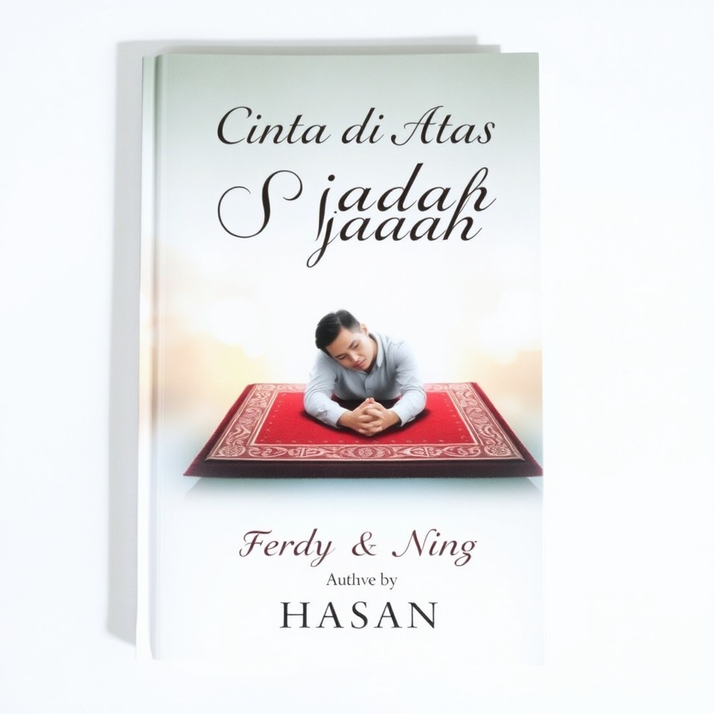 A book cover for a novel titled 'Cinta di Atas Sejadah'
