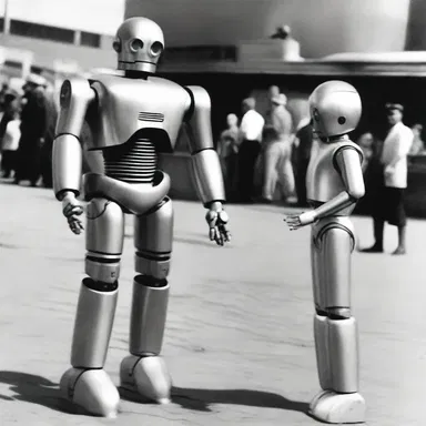 In the distant future, parented robots were a common sight.