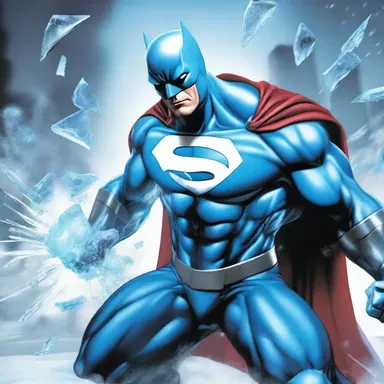 The superhero's icy power allowed him to create congelation around his enemies and immobilize them.