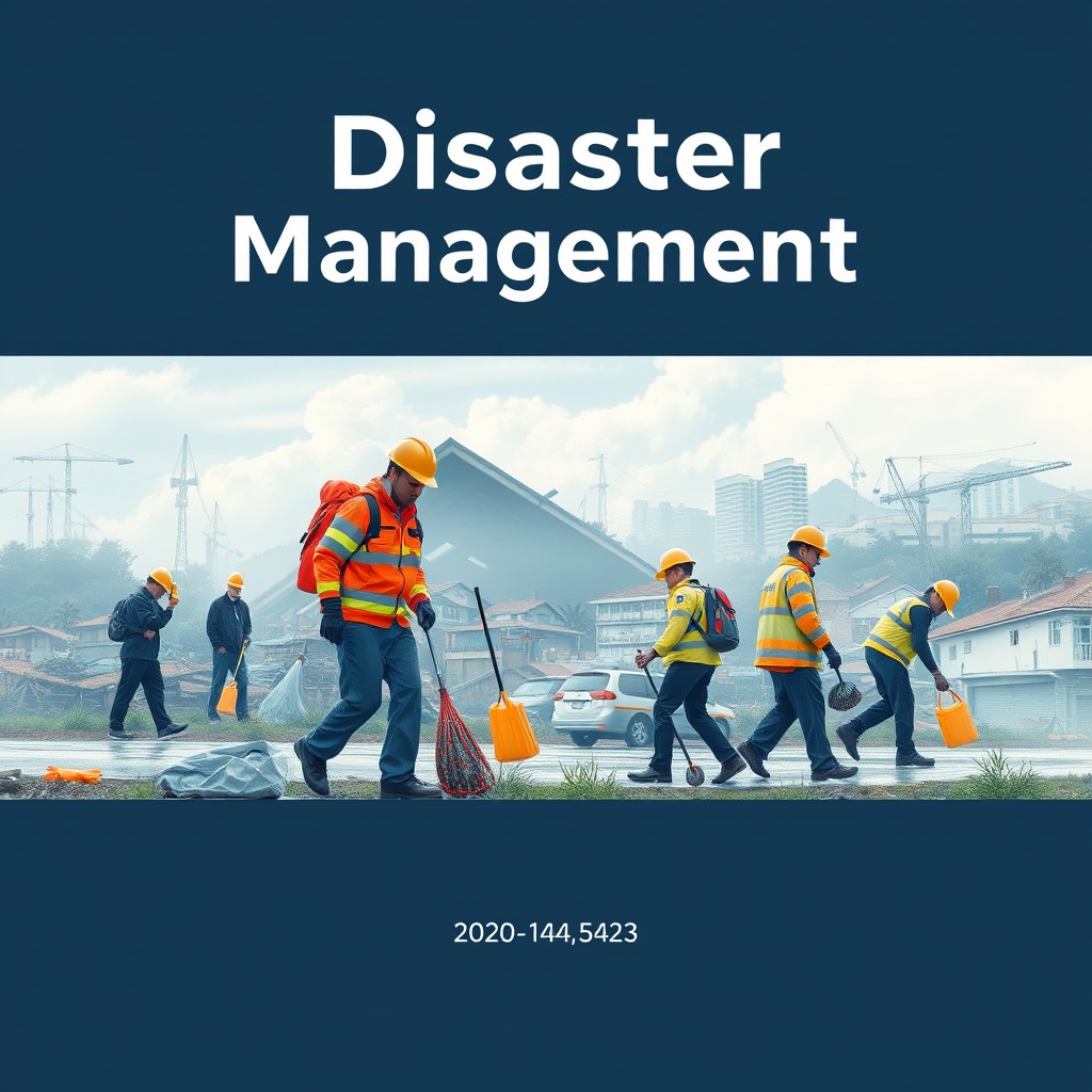 A professional A4 cover page design for a disaster management report