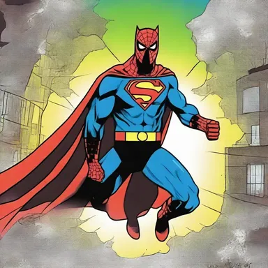 The superhero became mired in a web of lies and deceit as the story unfolded.