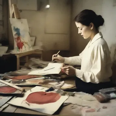 The artist felt mired in their creative process, unable to produce anything new or inspiring.