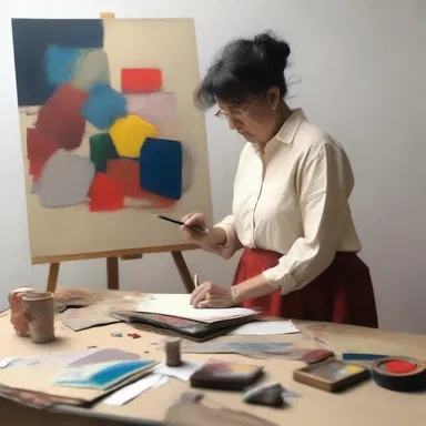 The artist felt mired in their creative process, unable to produce anything new or inspiring.