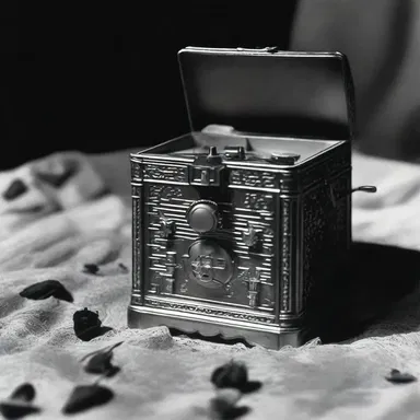 The chilling melody of the music box created a cadence that added to the suspense and terror of the horror film.