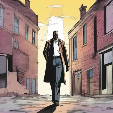 In the comic book series, the protagonist gains sainthood after sacrificing his own life to save others.