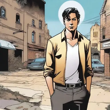 In the comic book series, the protagonist gains sainthood after sacrificing his own life to save others.