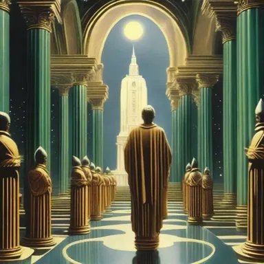 The science fiction novel explored the concept of sainthood in a futuristic society, where humans were deemed worthy of divine status.