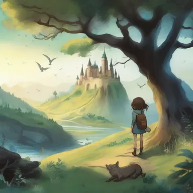 In the book, the protagonist embarks on a veritable quest filled with magical creatures and enchanted landscapes.