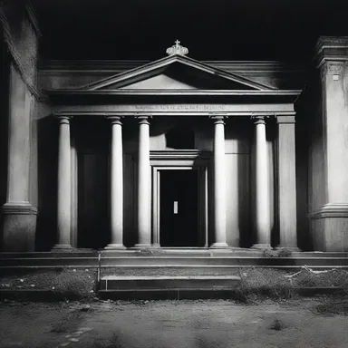 The horror movie featured a mausoleum that was rumored to be cursed, with restless spirits haunting anyone who entered.