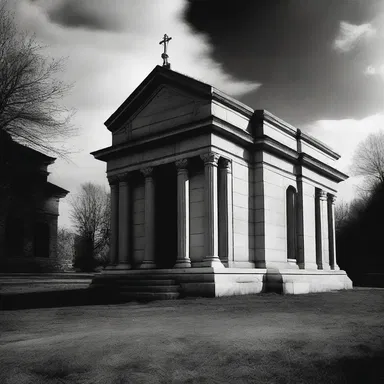 The horror movie featured a mausoleum that was rumored to be cursed, with restless spirits haunting anyone who entered.