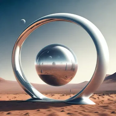 In the futuristic sci-fi novel, humans have discovered a way to manipulate the centre of curvature and alter the laws of physics.