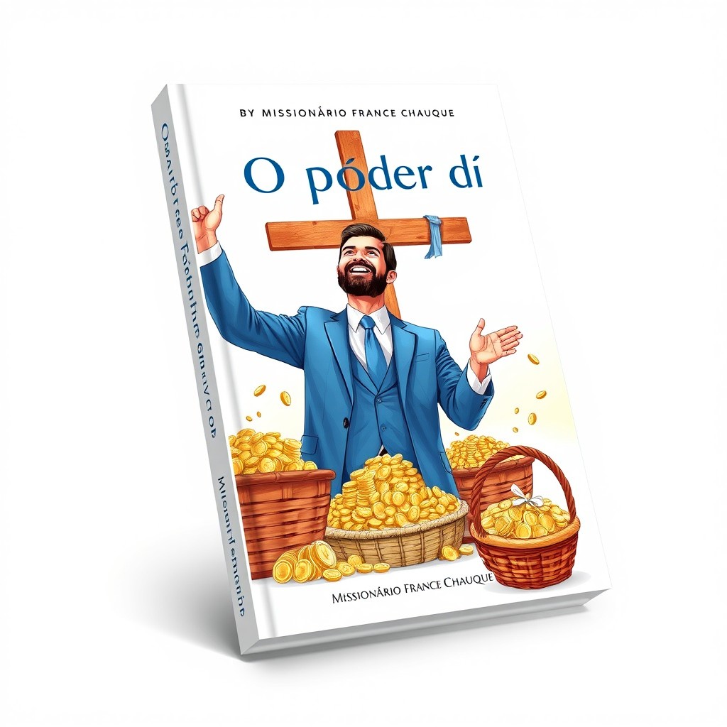 A book cover for a Christian faith book titled 'O poder de dar' written by 'Missionário France Chauque'
