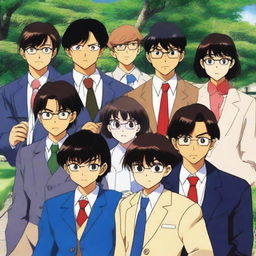 Live action cast of the Detective Conan series in a mystery setting