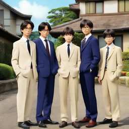 Live action cast of the Detective Conan series in a mystery setting