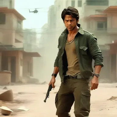 The action-packed movie had the protagonist taking various precautions to outsmart his enemies and survive the thrilling sequences.