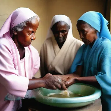 As part of their religious practice, they always follow the precaution of washing their hands before meals.