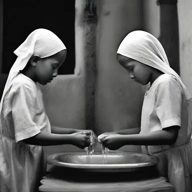 As part of their religious practice, they always follow the precaution of washing their hands before meals.