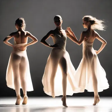 The fashion show showcased a stunning entr'acte of modern dance, adding an artistic touch to the event.