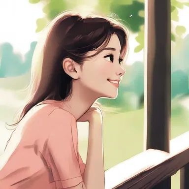 She watched her crush from afar, smiling with glee whenever he glanced her way.