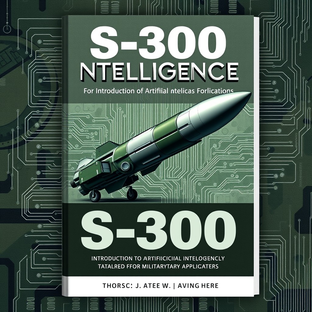 A textbook cover design for an introduction to artificial intelligence specifically tailored for military applications