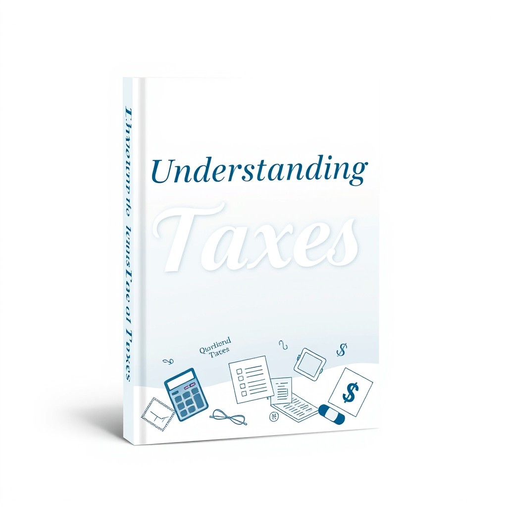 A professional and modern book cover design related to tax work