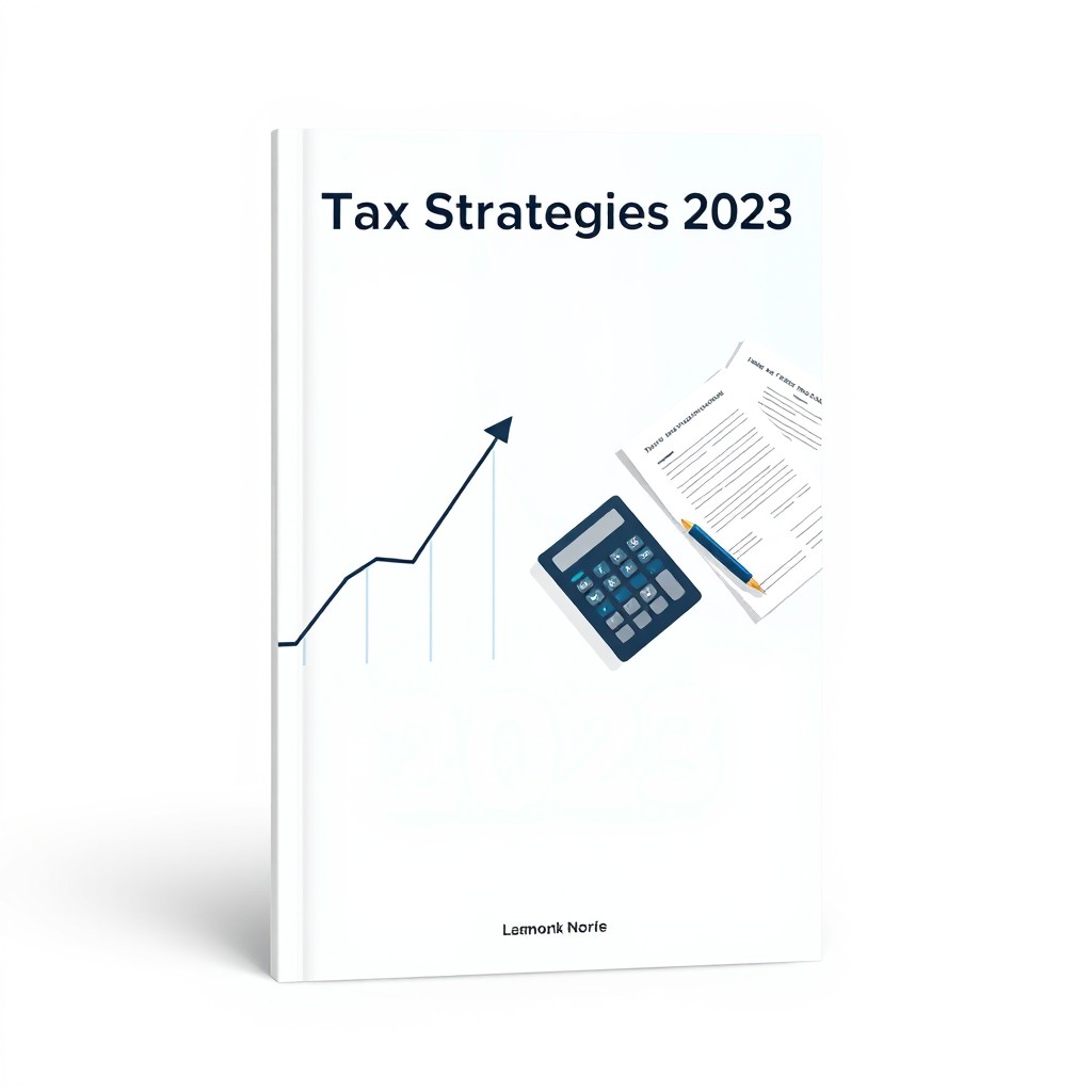 A professional and sleek cover design for a tax work presentation