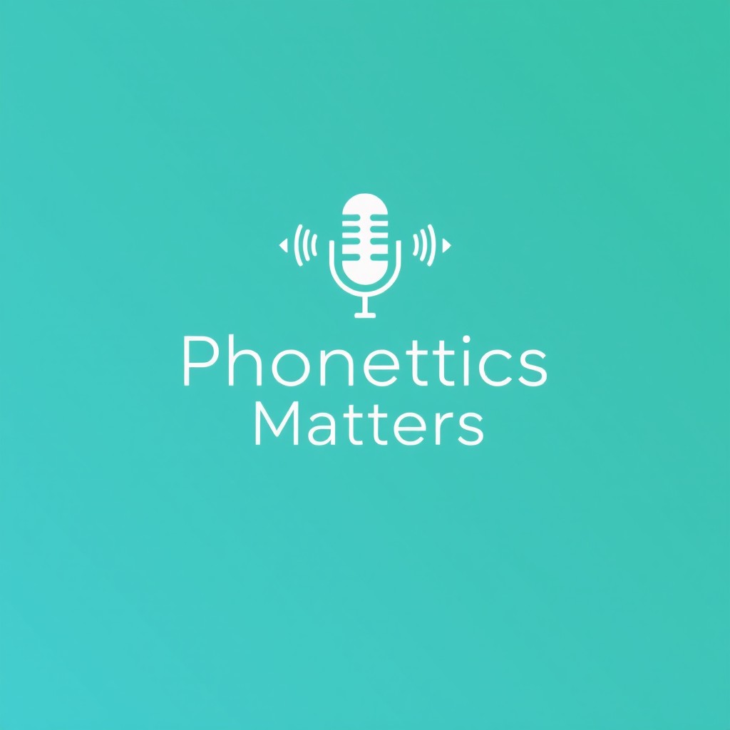 A logo design for 'Phonetics Matters' (PhM), visually representing sound and communication