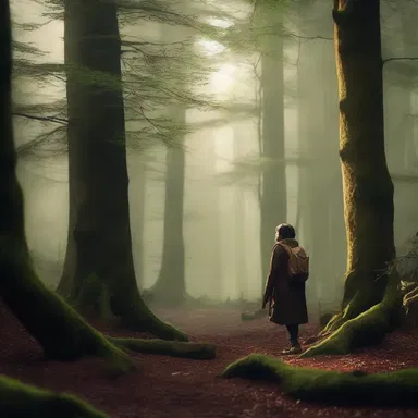 The movie portrayed a captivating scene where the protagonist discovers an ancient merestone hidden deep in the forest.