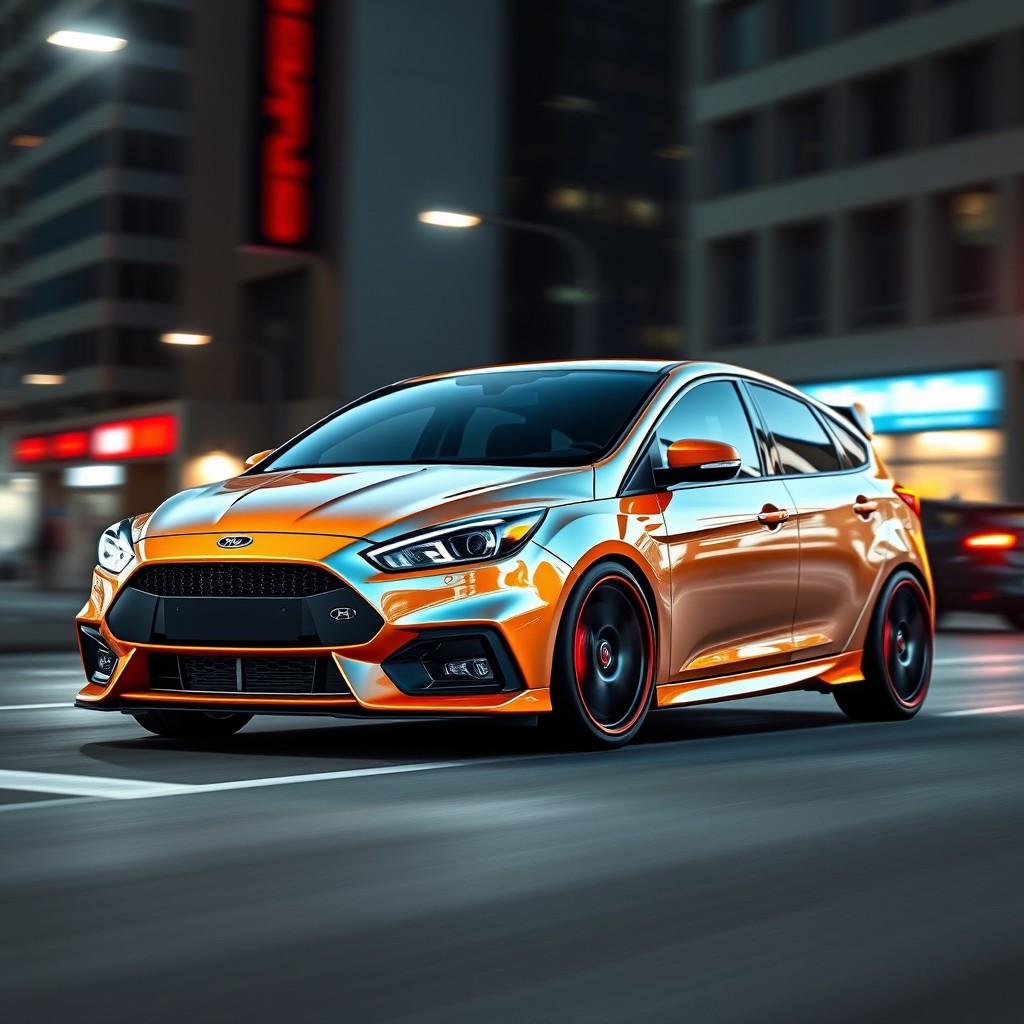 Custom Car Design: Fusion of Ford Focus, Audi A3 & Honda Civic