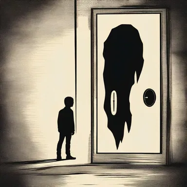 In the suspenseful thriller, the main character peered through the keyhole, trying to catch a glimpse of the danger lurking outside.