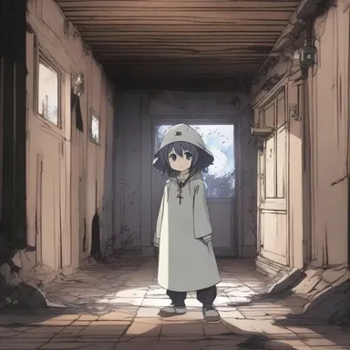 In the anime series, the protagonist fell into a deep hole while exploring a haunted house, only to find themselves in a surreal dimension filled with supernatural beings.