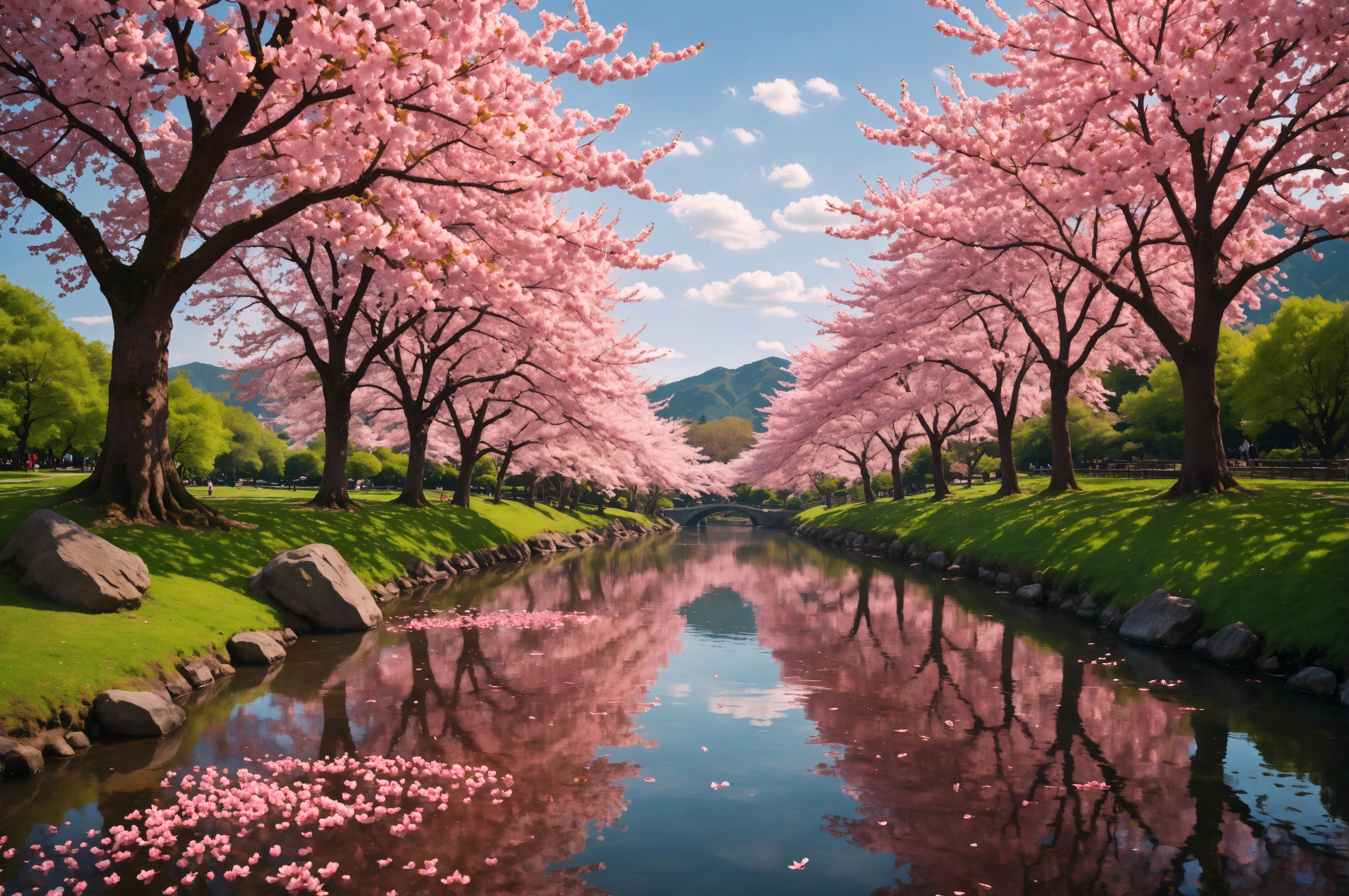 Stunning Cherry Blossom Park: A Serene Spring Escape