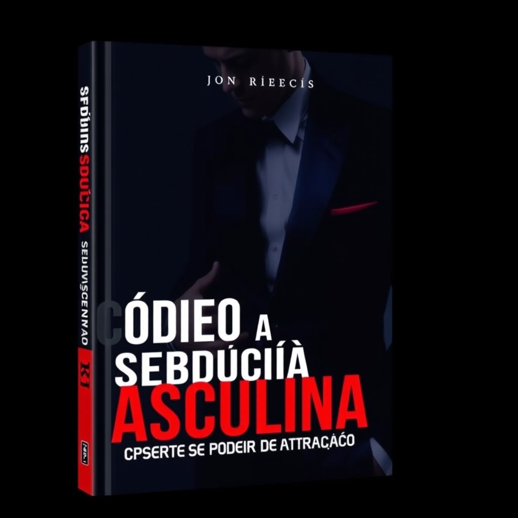 Create a book cover for 'Código da Sedução Masculina: Desperte Seu Poder de Atração'