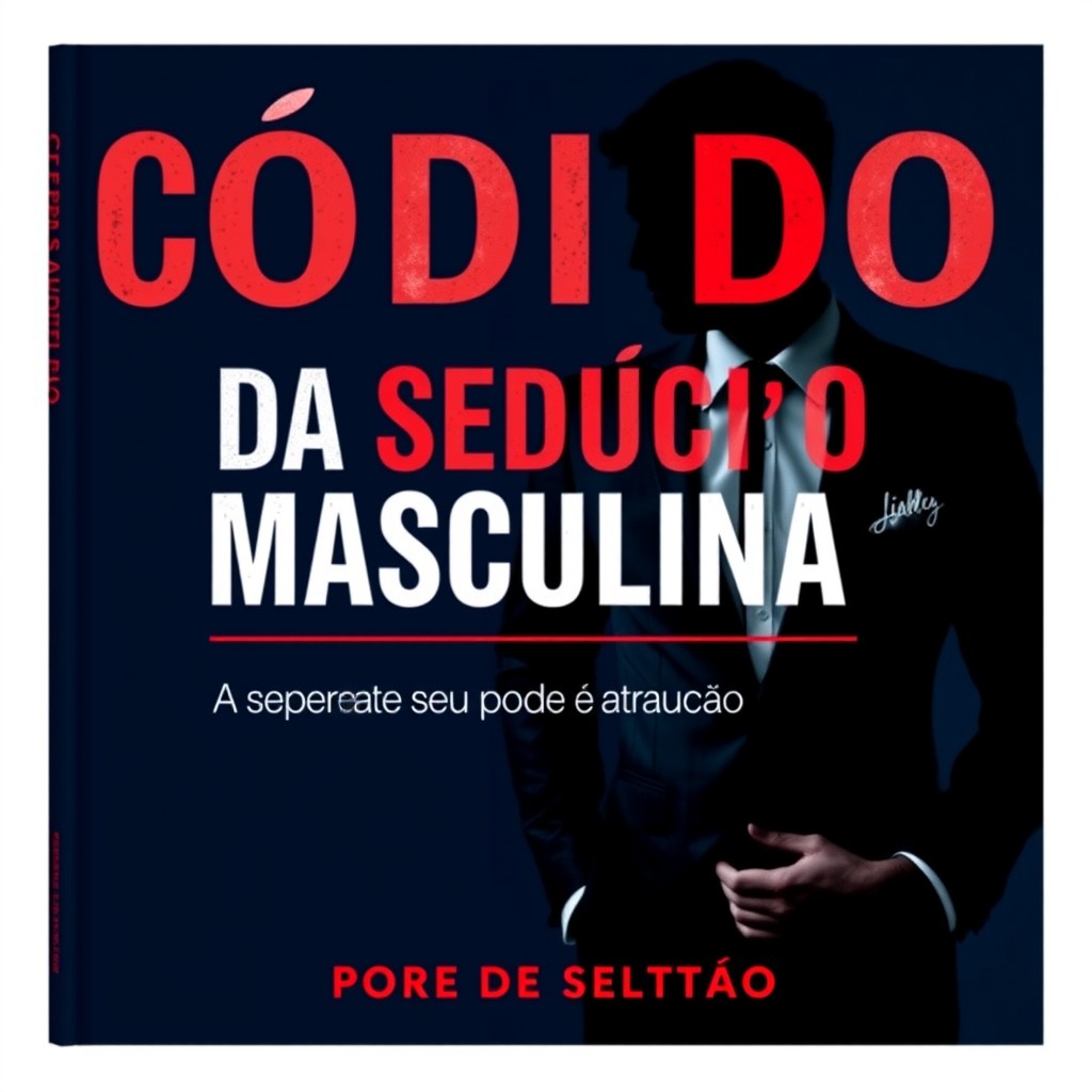 Create a captivating cover for "Código da Sedução Masculina: Desperte Seu Poder de Atração"